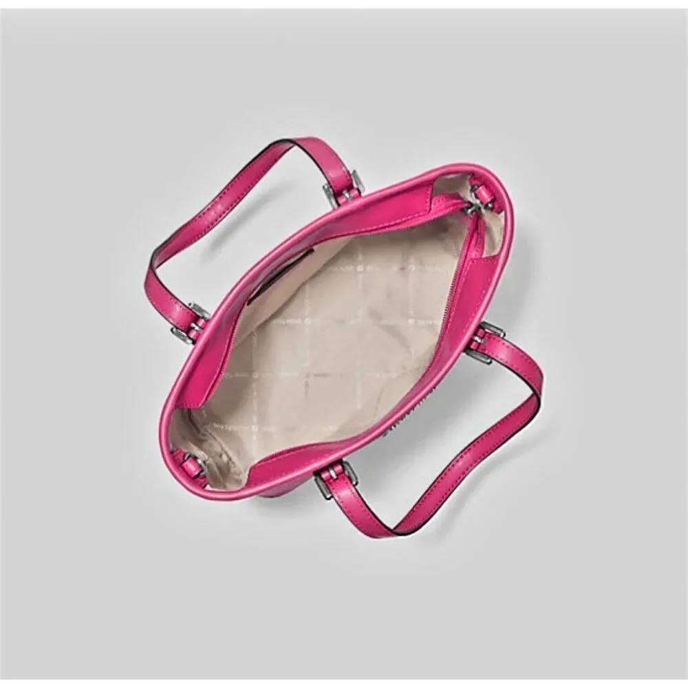 MICHAEL KORS OUTLET JET SET EXTRA SMALL LOGO ZIP TOP TOTE BAG - Picture 2 of 6